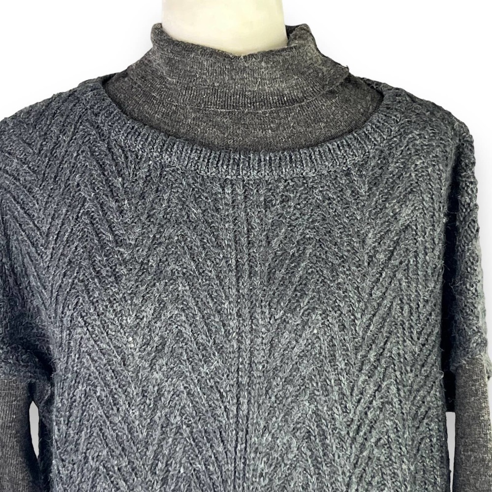 Woolrich Gray Turtleneck Sweater Large - Picture 3 of 12
